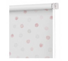 Штора рулонная (90x160 см) Блэкаут Горошек