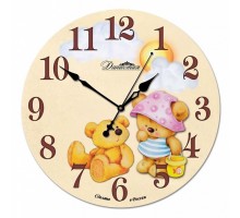 Настенные часы (33x33x4 см) Медвежата 01-024