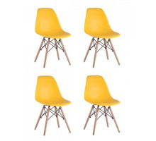 Набор из 4 стульев Eames