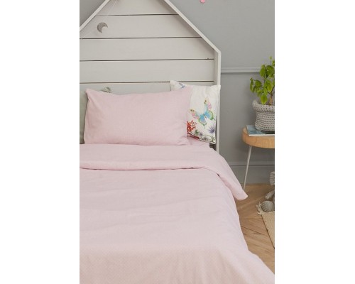 Постельное белье полутораспальное Розовый горох