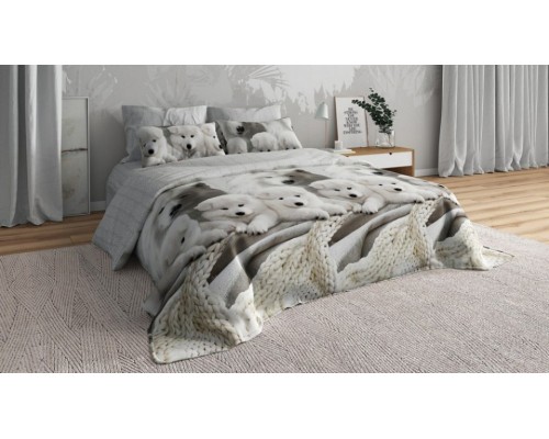 Постельное белье евростандарт Самоеды