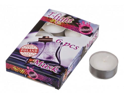 Набор из 6 свечей ароматических (4x2 см) Мускус 348-479