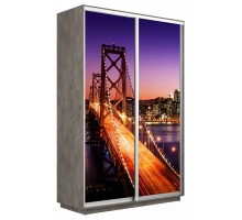 Шкаф-купе Экспресс Фото дуо 1007 1600x450x2200