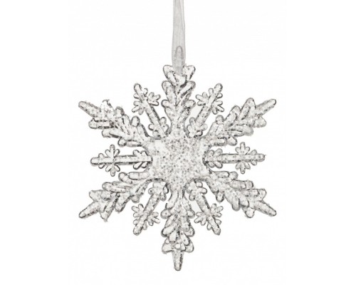 Елочная игрушка (11 см) Снежинка 788-030