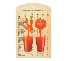 Доска разделочная (29x18.5x7 см) Овощной коктейль 17038