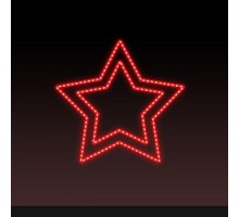 Звезда световая День Победы [0.56x0.54 м] RL-KN-9-13-R
