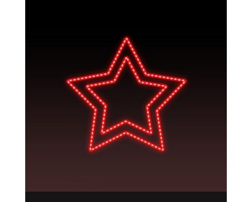 Звезда световая День Победы [0.56x0.54 м] RL-KN-9-13-R