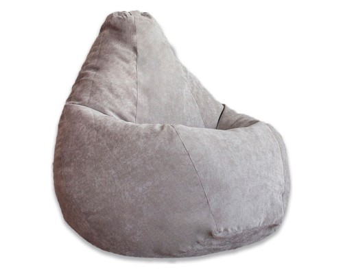 Кресло-мешок Серый Микровельвет XL