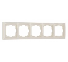 Рамка на 5 постов Werkel слоновая кость, basic W0052003