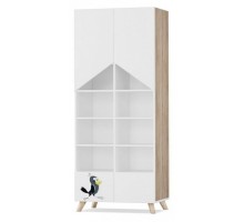 Шкаф книжный Простоквашино Скандинавик