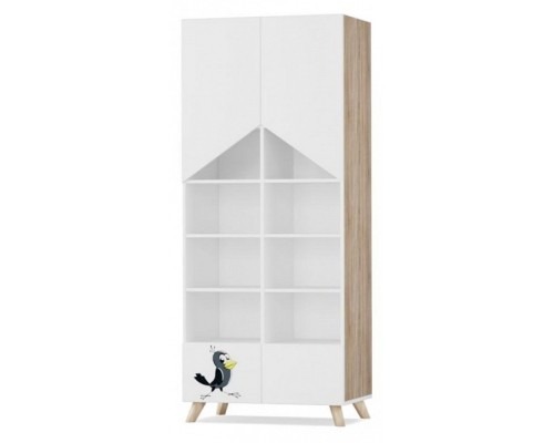 Шкаф книжный Простоквашино Скандинавик