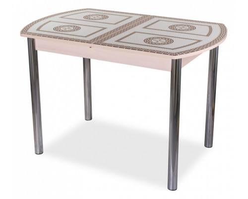 Стол обеденный Танго ПО со стеклом