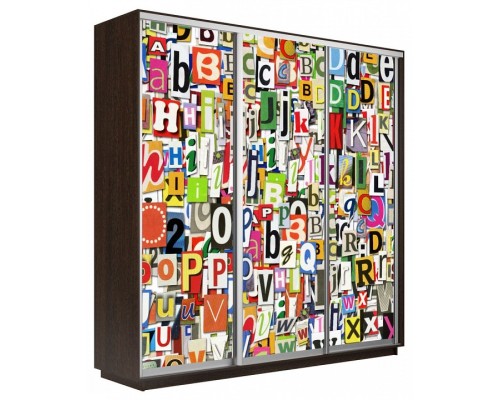 Шкаф-купе Экспресс Фото трио 1017 1800x600x2200