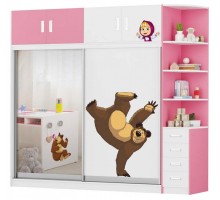 Шкаф-купе Маша и медведь Playtime
