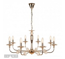 Подвесная люстра iLamp Aura 1030-8GD
