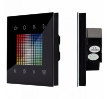Панель-регулятора цвета RGBW сенсорная встраиваемая Arlight Sens SR-2831S-AC-RF-IN Black (220V,RGBW,1зона)