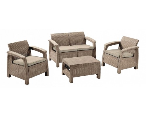 Набор уличный Yalta 2set AFM-1020B Beige/Cappuccino 4Pcs