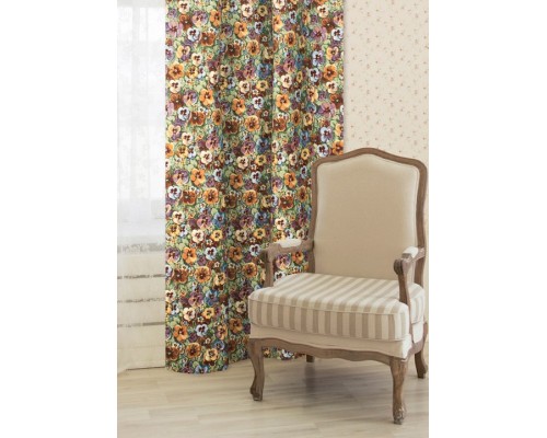 Портьера (100x300 см) 2 шт. Fleurs De Jardin