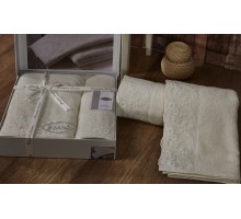 Набор из 2 полотенец для ванной ELINDA